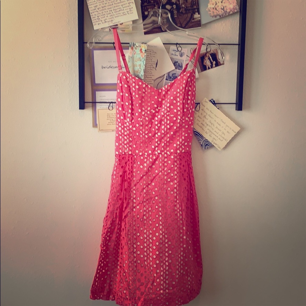 Pink multi-strap design summer dress